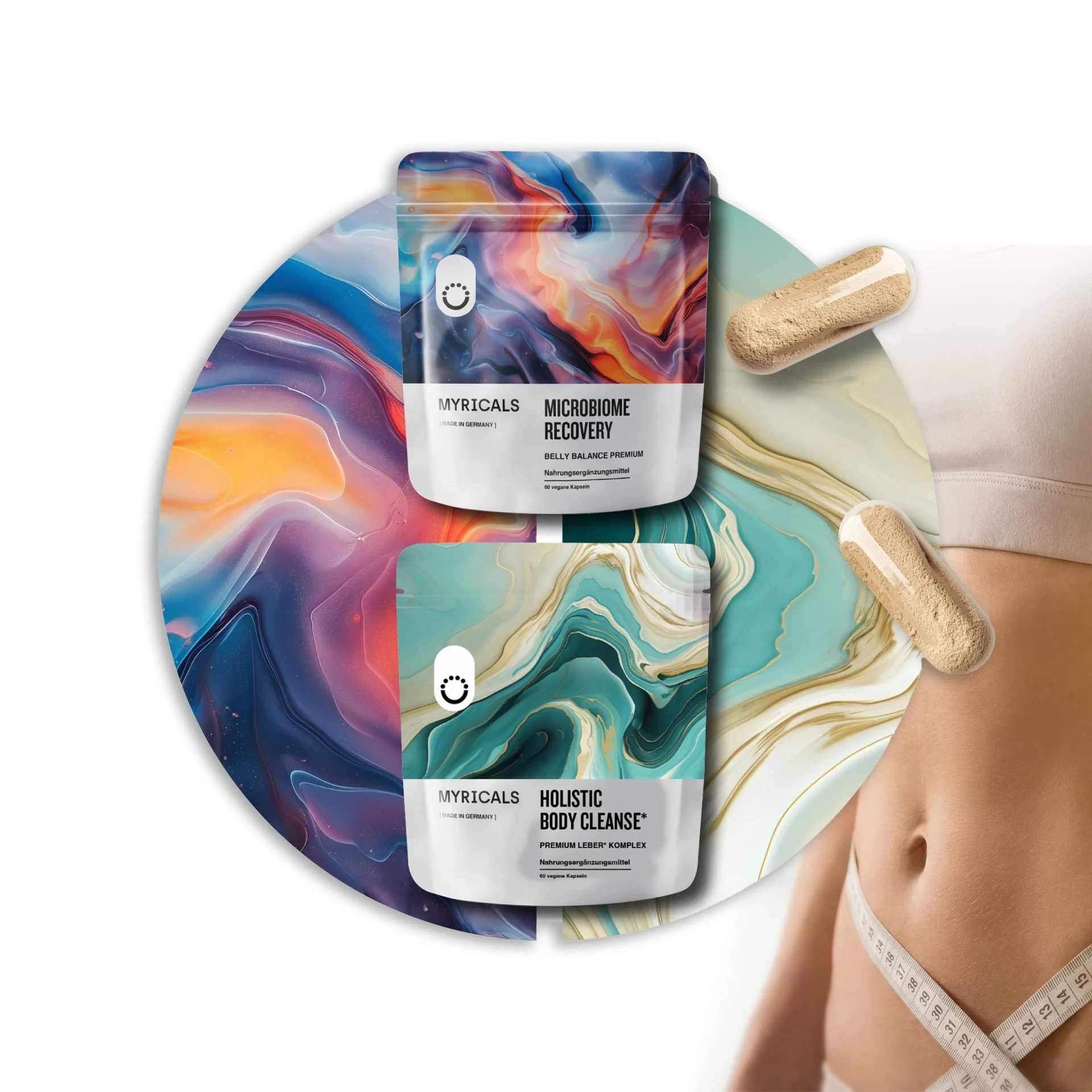 Myricals Full Body Reset Bundle auf natürlichem Untergrund